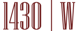 1430 | W stylized and in red color